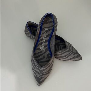 Rothy's Gray Zebra print Women's Flats